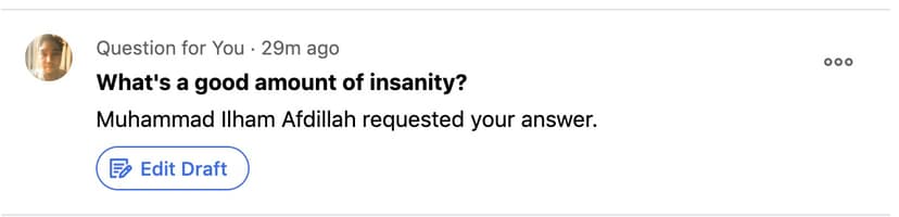 A Good Amount of Insanity