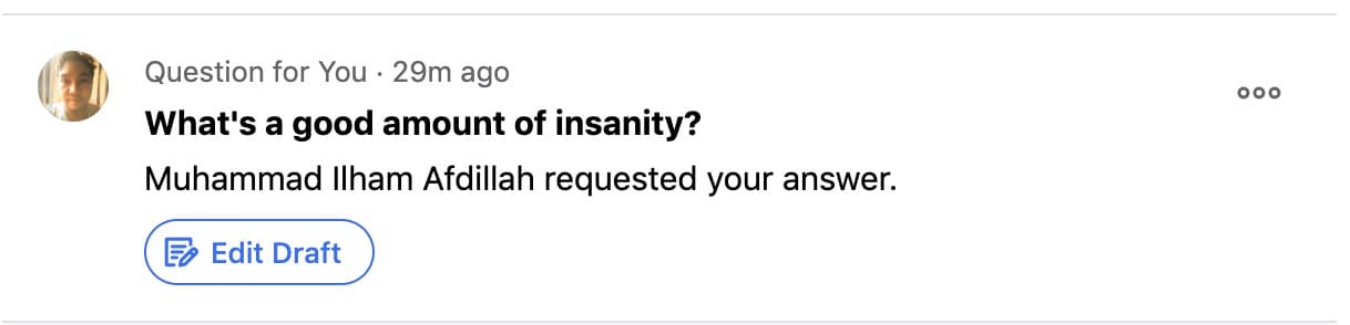 A Good Amount of Insanity